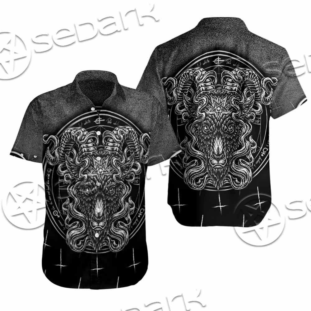 Goat Head Inverted Cross SED-0977 Shirt Allover