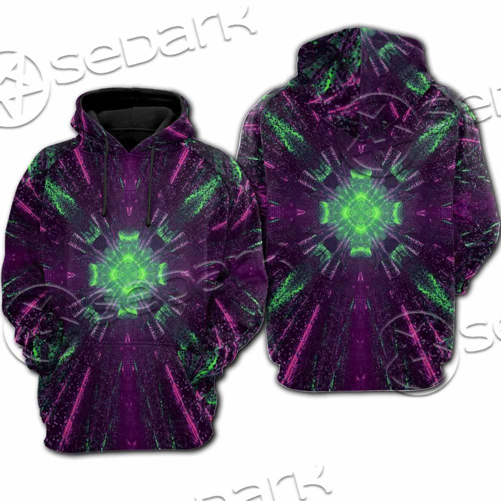 Futuristic Science-Fiction Abstract SED-0996 Hoodie & Zip Hoodie Raglan