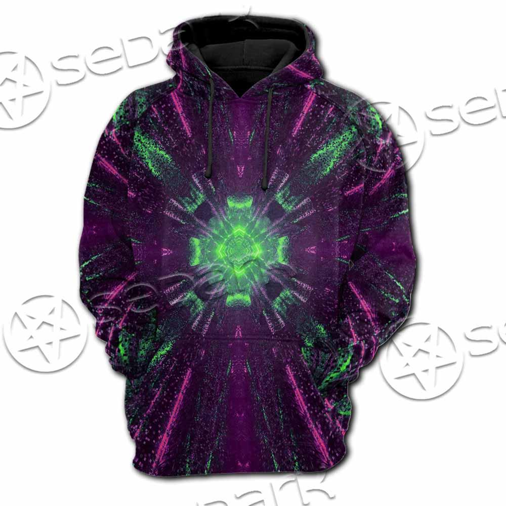 Futuristic Science-Fiction Abstract SED-0996 Hoodie & Zip Hoodie Raglan