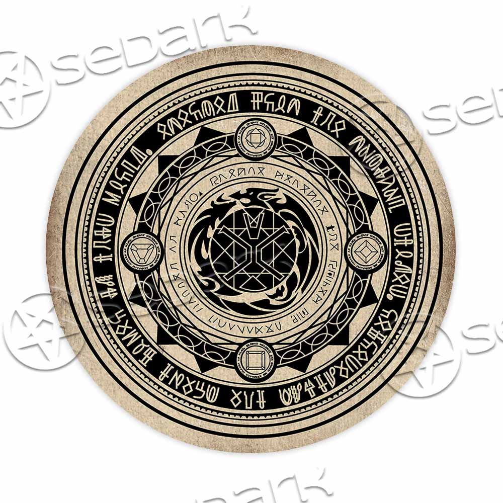Spell Circle Magic Witchcraft SED-1065 Round Carpet