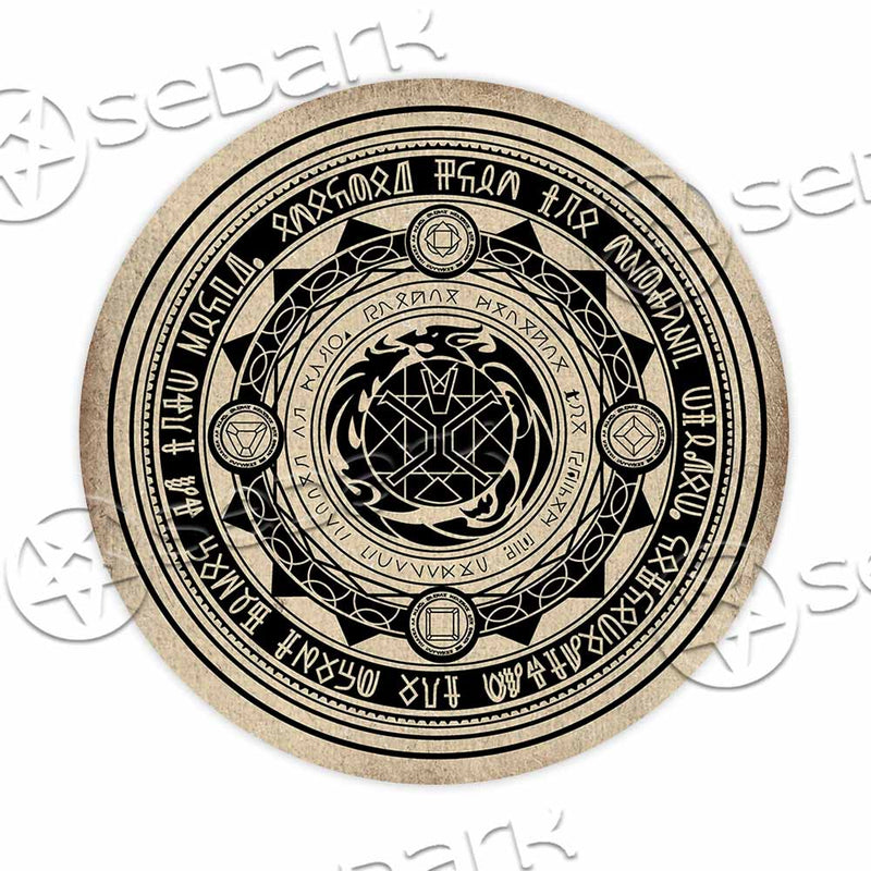 Spell Circle Magic Witchcraft SED-1065 Round Carpet