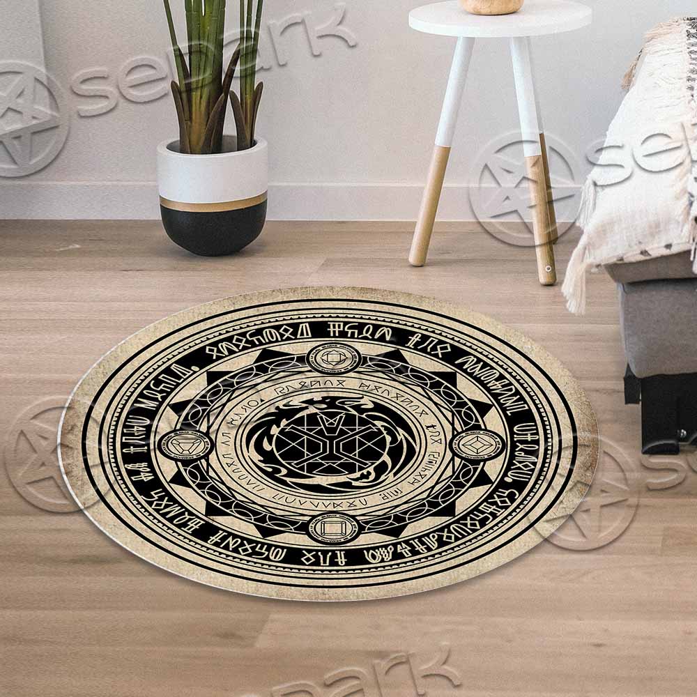 Spell Circle Magic Witchcraft SED-1065 Round Carpet
