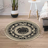 Spell Circle Magic Witchcraft SED-1065 Round Carpet