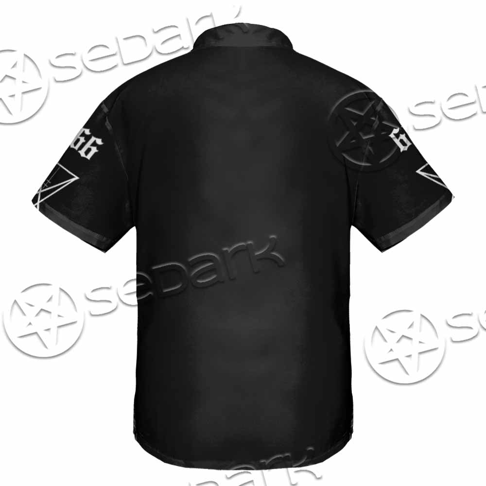 Skull Baphomet Satanism SED-1080 Shirt Allover