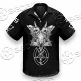 Skull Baphomet Satanism SED-1080 Shirt Allover