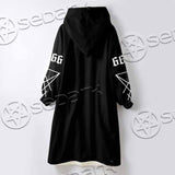 Skull Baphomet Satanism SED-1080 Oversized Sherpa Blanket Hoodie