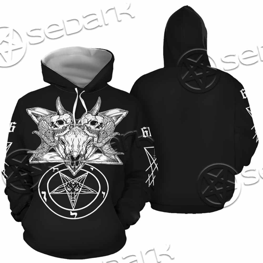 Skull Baphomet Satanism SED-1080 Hoodie & Zip Hoodie