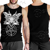 Skull Baphomet Satanism SED-1080 Men Tank-tops