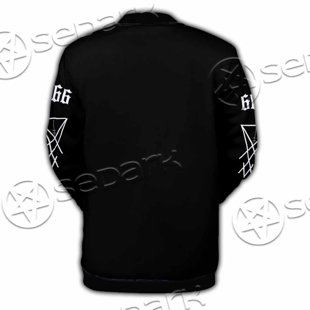 Skull Baphomet Satanism SED-1080 Button Jacket