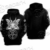 Skull Baphomet Satanism SED-1080 Hoodie & Zip Hoodie Raglan