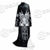 Skull Baphomet Satanism SED-1080 Sleeved Blanket