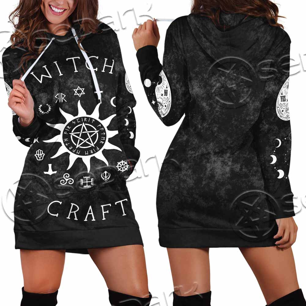 Gothic Witchcraft SED-1101 Hoodie Dress