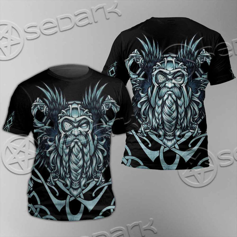Viking Warrior Head SED-1102 Unisex T-shirt
