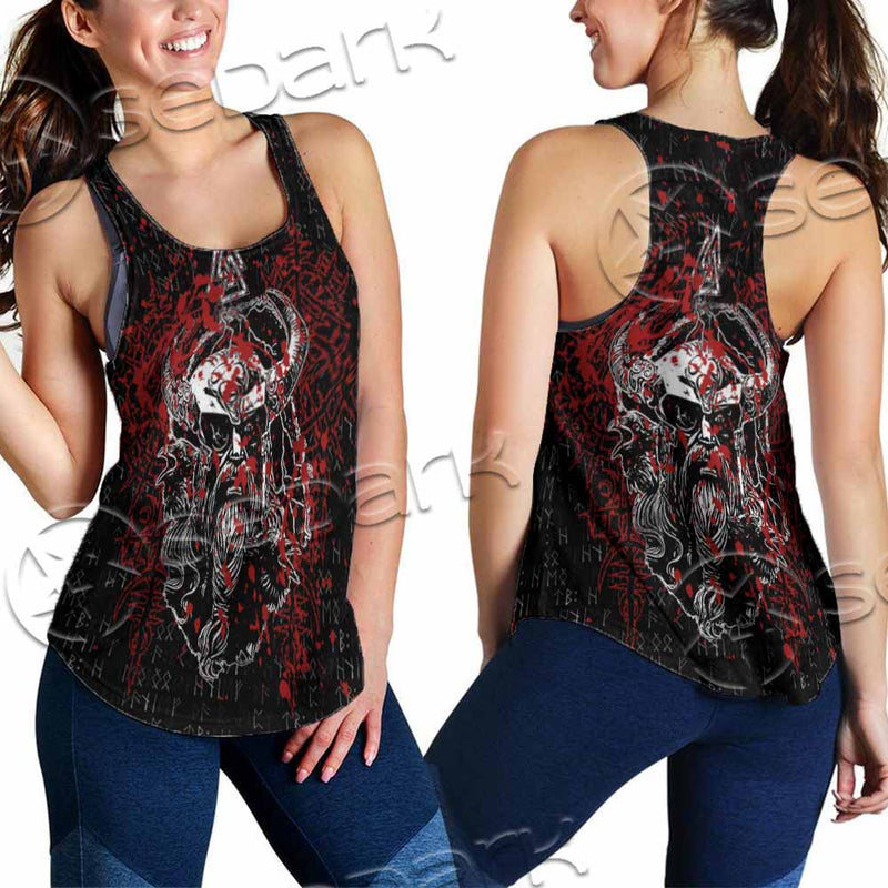 Viking Odin Norse Valhalla SED-1103 Women Tank Top