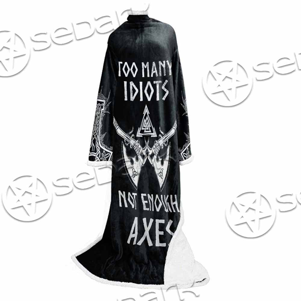 Mjolnir Viking Axe SED-1104 Sleeved Blanket