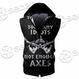Mjolnir Viking Axe SED-1104 Zip Sleeveless Hoodie