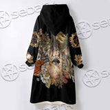 Green Witch Hand With All Seeing Eye SED-1113 Oversized Sherpa Blanket Hoodie