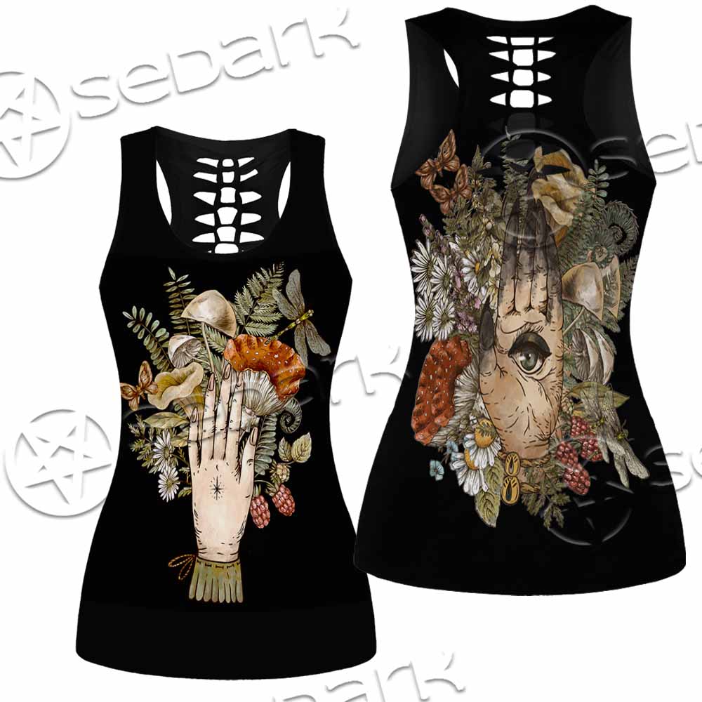 Green Witch Hand With All Seeing Eye SED-1113 Women Tank Top