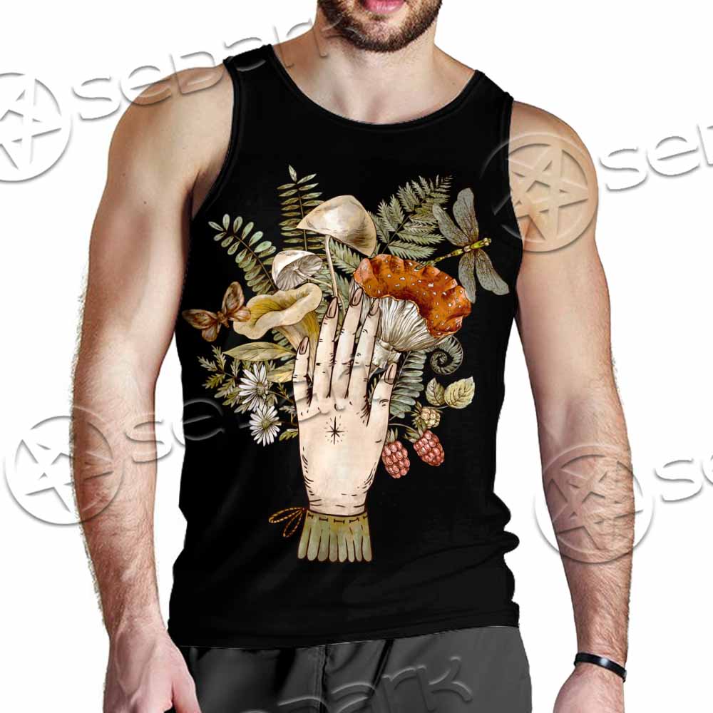 Green Witch Hand With All Seeing Eye SED-1113 Men Tank-tops