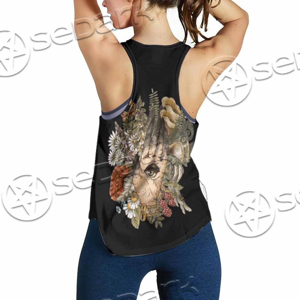 Green Witch Hand With All Seeing Eye SED-1113 Women Tank Top