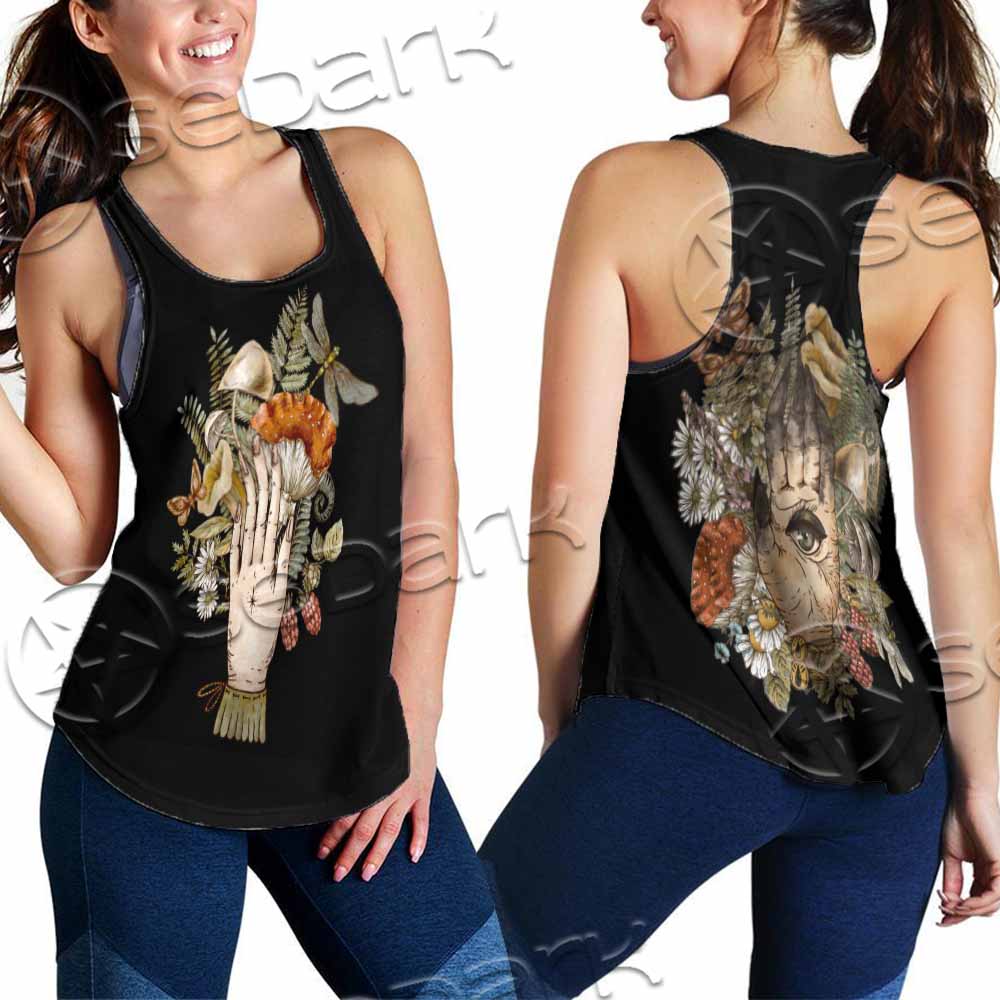 Green Witch Hand With All Seeing Eye SED-1113 Women Tank Top