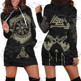 Viking Celtic Sacral Symbol. SED-1121 Hoodie Dress
