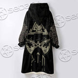 Viking Celtic Sacral Symbol. SED-1121 Oversized Sherpa Blanket Hoodie