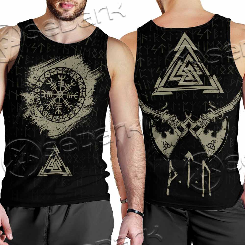 Viking Celtic Sacral Symbol. SED-1121 Men Tank-tops