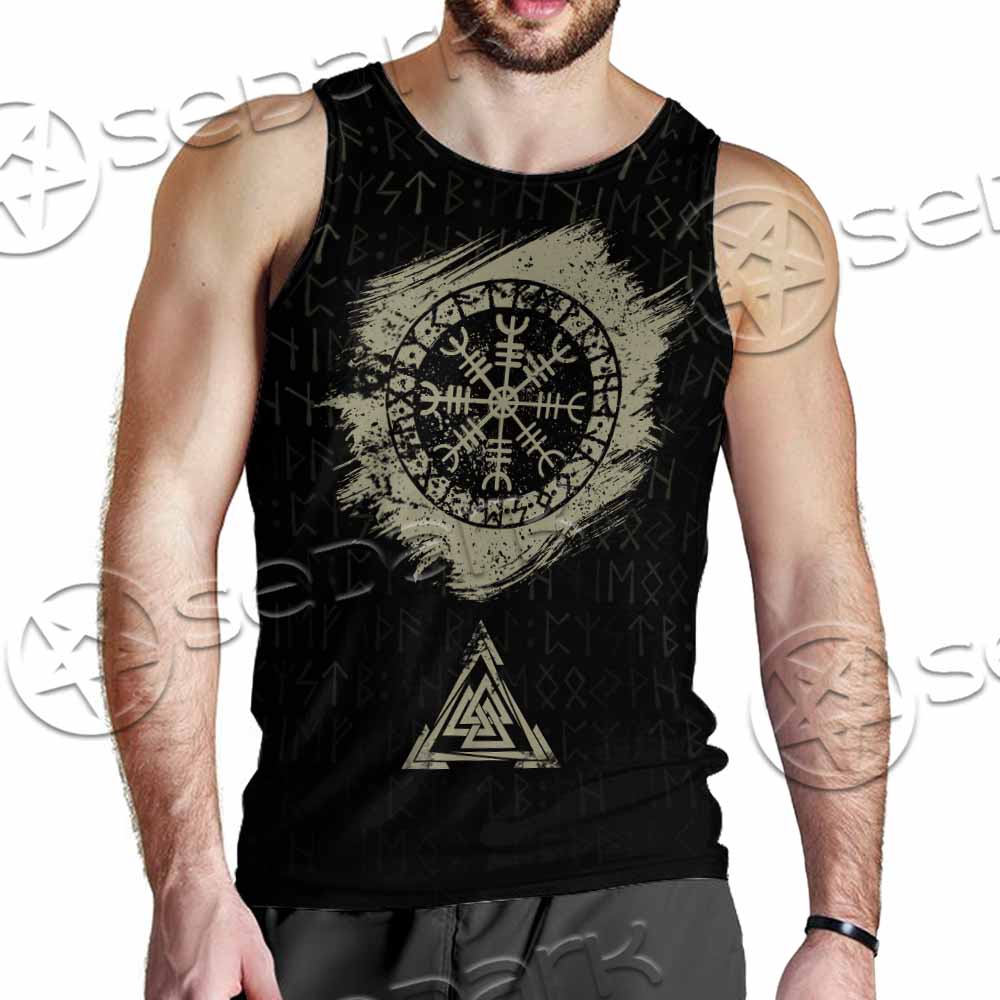 Viking Celtic Sacral Symbol. SED-1121 Men Tank-tops