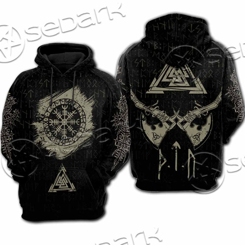 Viking Celtic Sacral Symbol. SED-1121 Hoodie & Zip Hoodie Raglan