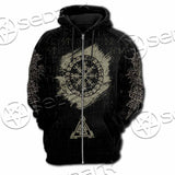 Viking Celtic Sacral Symbol. SED-1121 Hoodie & Zip Hoodie Raglan