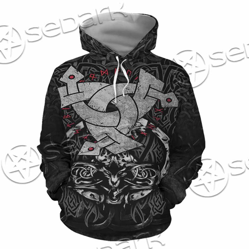 Triple Horn Of Odin SED-1127 Hoodie & Zip Hoodie