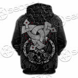 Triple Horn Of Odin SED-1127 Hoodie & Zip Hoodie Raglan