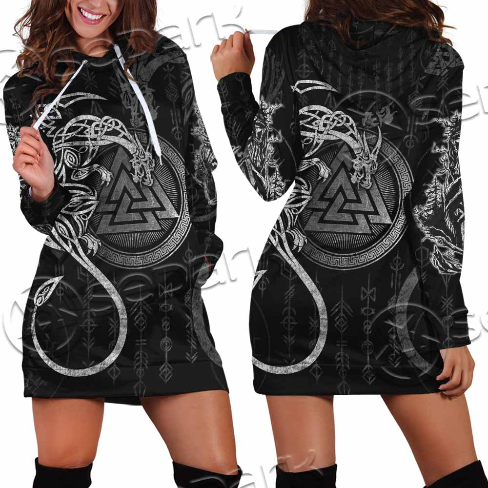 Viking Odin SED-1128 Hoodie Dress