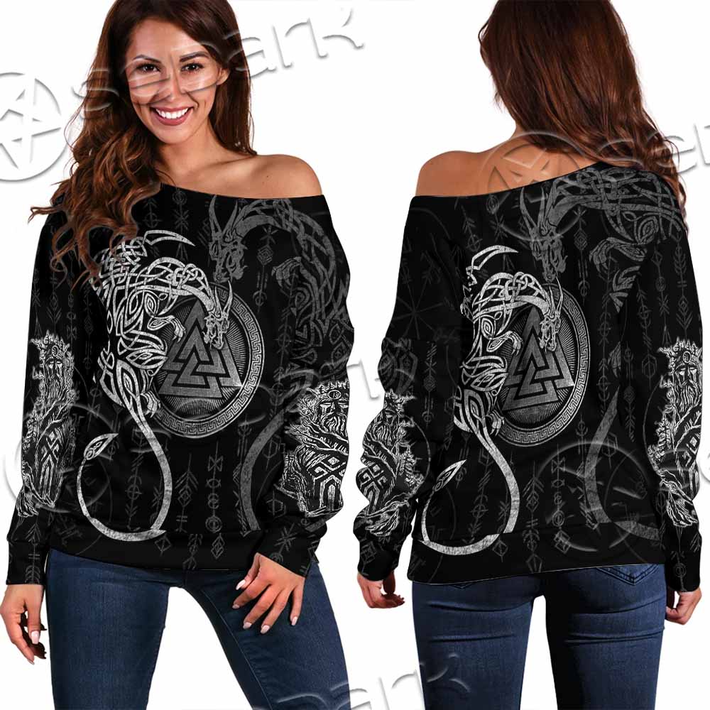 Viking Odin SED-1128 Off Shoulder Sweaters