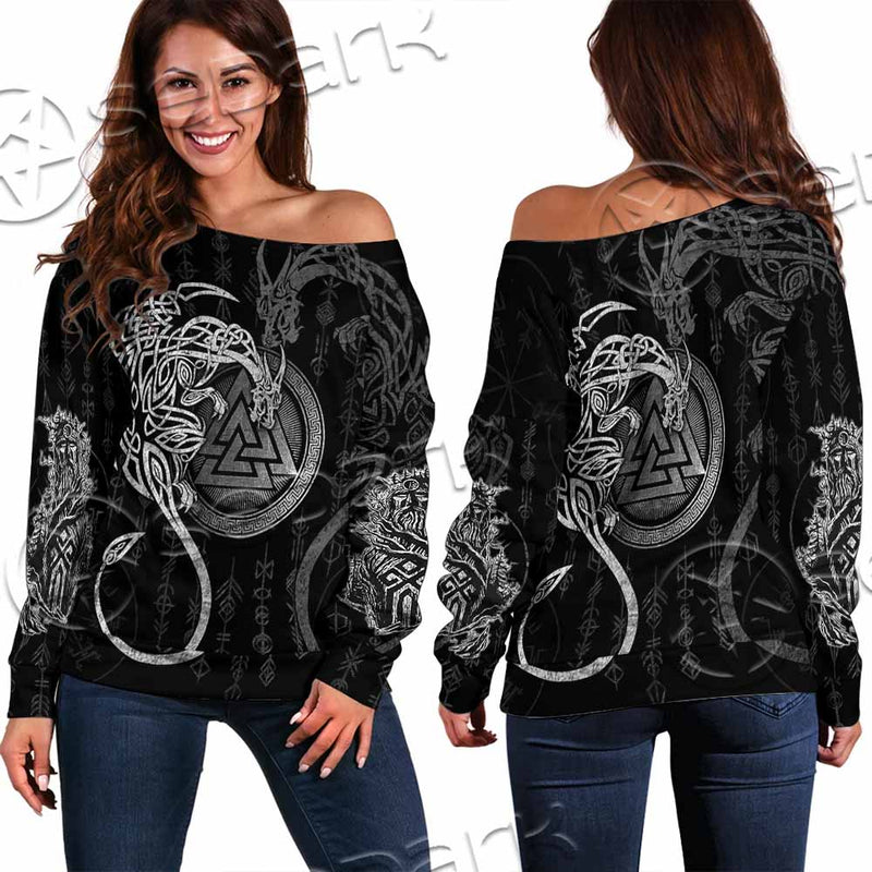 Viking Odin SED-1128 Off Shoulder Sweaters