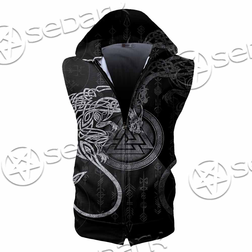 Viking Odin SED-1128 Zip Sleeveless Hoodie