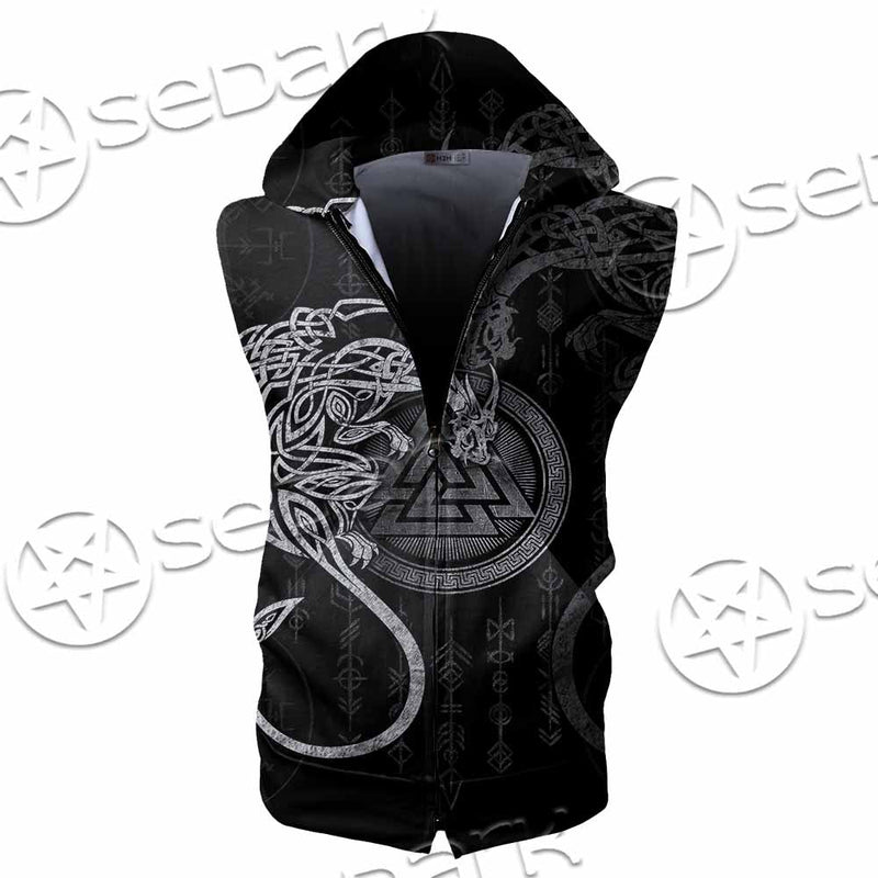 Viking Odin SED-1128 Zip Sleeveless Hoodie