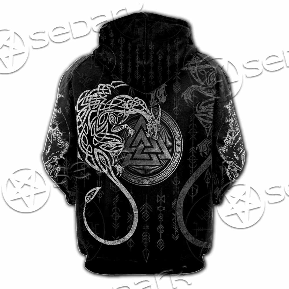 Viking Odin SED-1128 Hoodie & Zip Hoodie Raglan