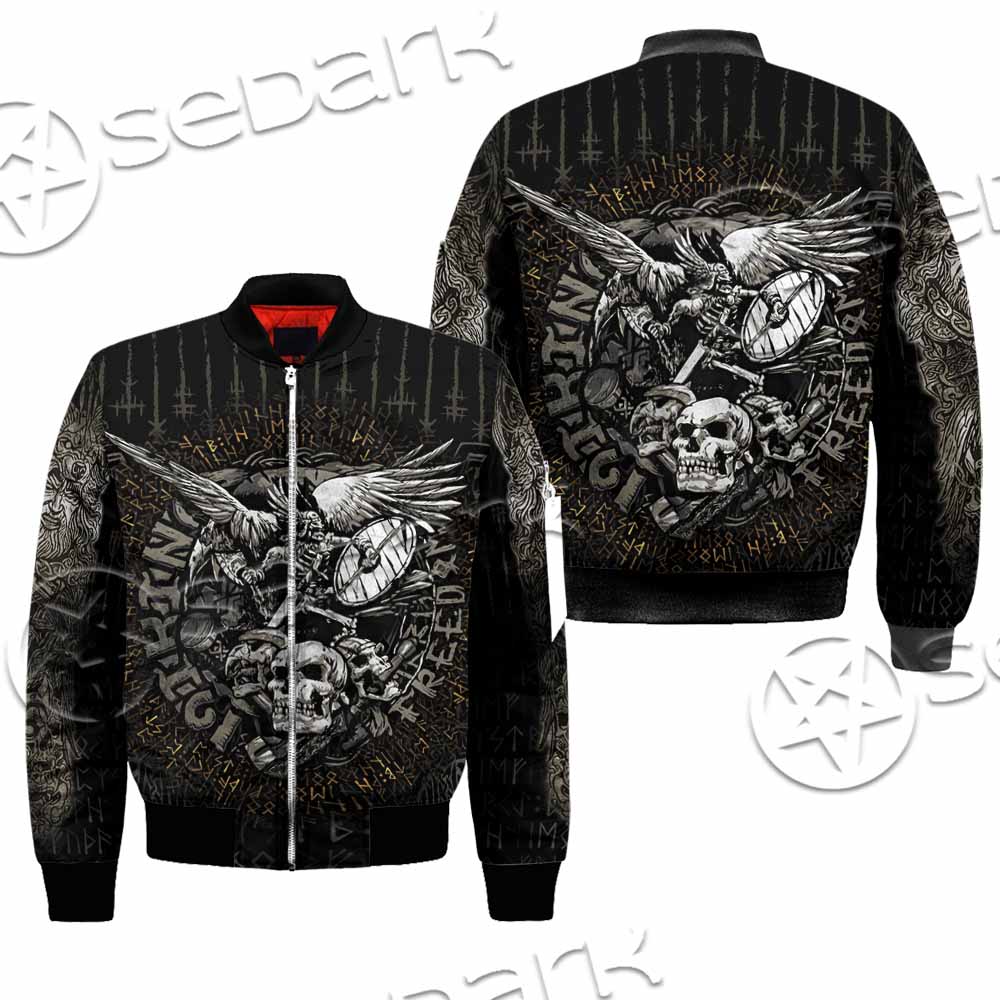 Nordic Rune Viking Odin Mjolnir SED-1129 Jacket
