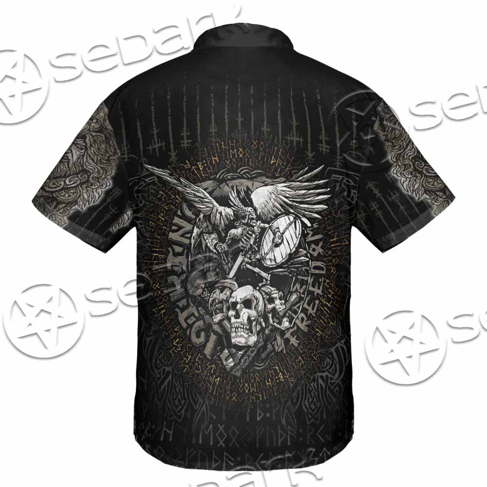 Nordic Rune Viking Odin Mjolnir SED-1129 Shirt Allover