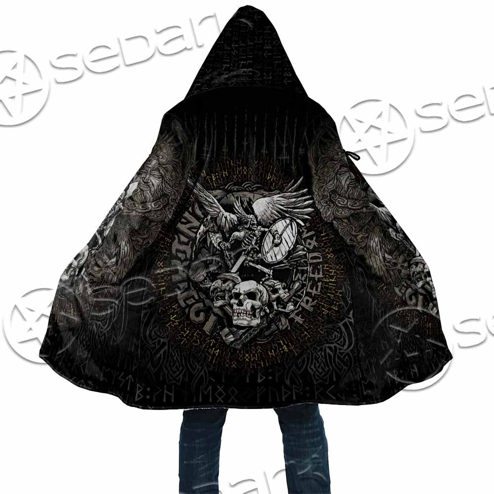 Nordic Rune Viking Odin Mjolnir SED-1129 Cloak