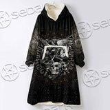 Nordic Rune Viking Odin Mjolnir SED-1129 Oversized Sherpa Blanket Hoodie