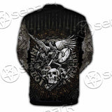Nordic Rune Viking Odin Mjolnir SED-1129 Button Jacket