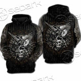 Nordic Rune Viking Odin Mjolnir SED-1129 Hoodie & Zip Hoodie Raglan