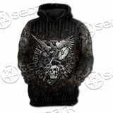Nordic Rune Viking Odin Mjolnir SED-1129 Hoodie & Zip Hoodie Raglan