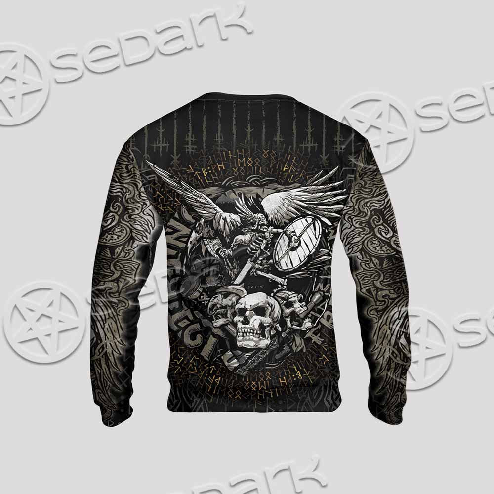 Nordic Rune Viking Odin Mjolnir SED-1129 Unisex Sweatshirt