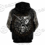 Nordic Rune Viking Odin Mjolnir SED-1129 Hoodie & Zip Hoodie Raglan