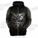 Nordic Rune Viking Odin Mjolnir SED-1129 Hoodie & Zip Hoodie Raglan