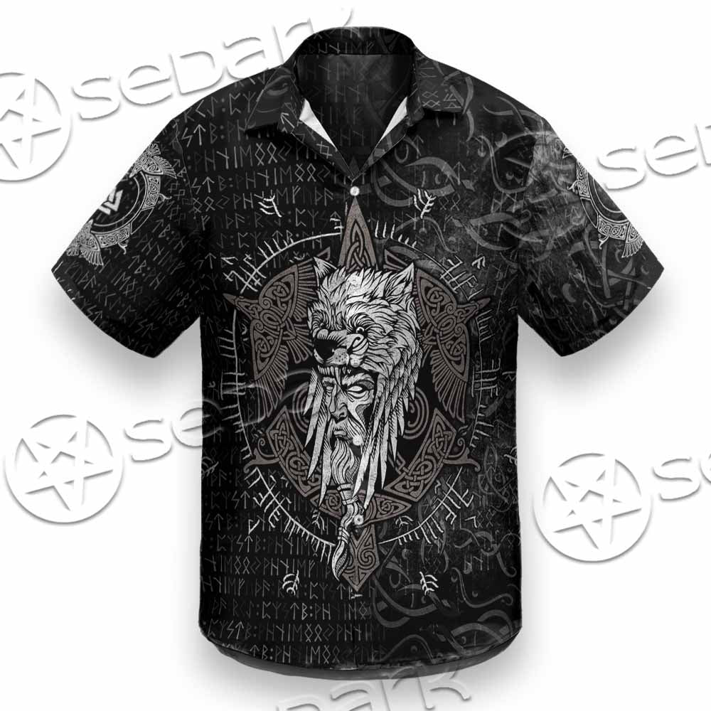Odin Viking Warrior On A Runic SED-1130 Shirt Allover